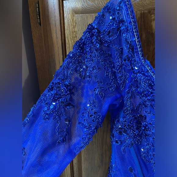 Morilee 47004 sequin lace corseted dress *size 10* - Picture 6 of 9